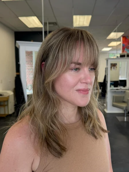 Soft Medium Octopus Cut with Wispy Bangs
