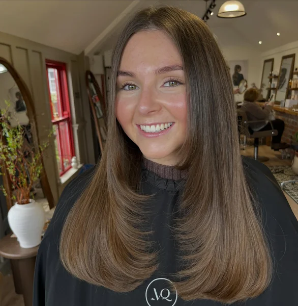 Oval Layered Haircut with Wispy Ends