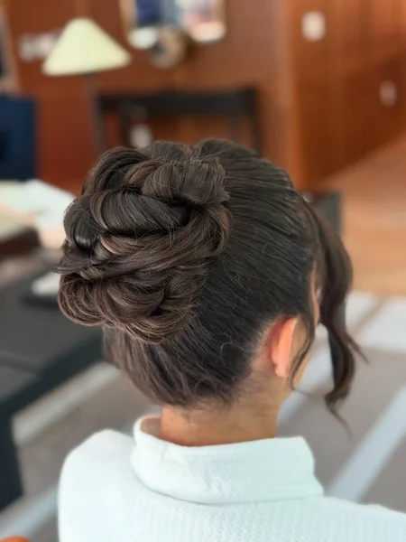 High Twisted Bun Updo