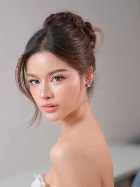 Sleek Bridal Bun for Reception