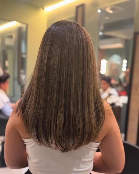 Long Layered Haircut with Subtle U Shape