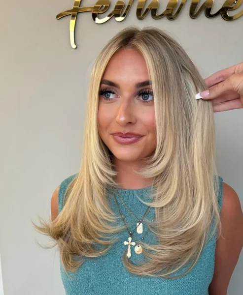 Blonde Face-Framing Layers