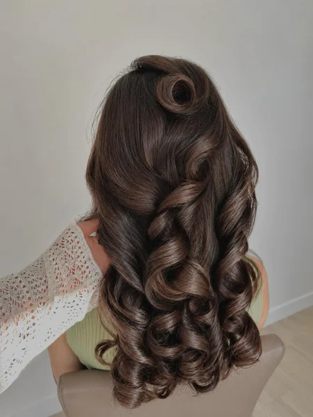 Half-Up Blow Dry Curls For Wedding