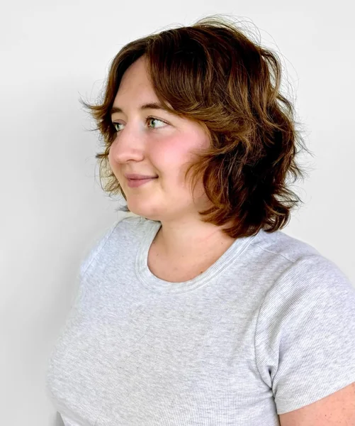 Blunt Bangs with Shoulder-Length Bob