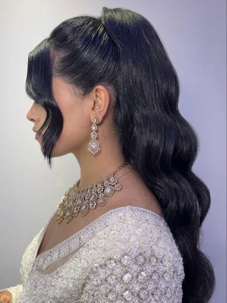 Sleek Ponytail for Indian Reception