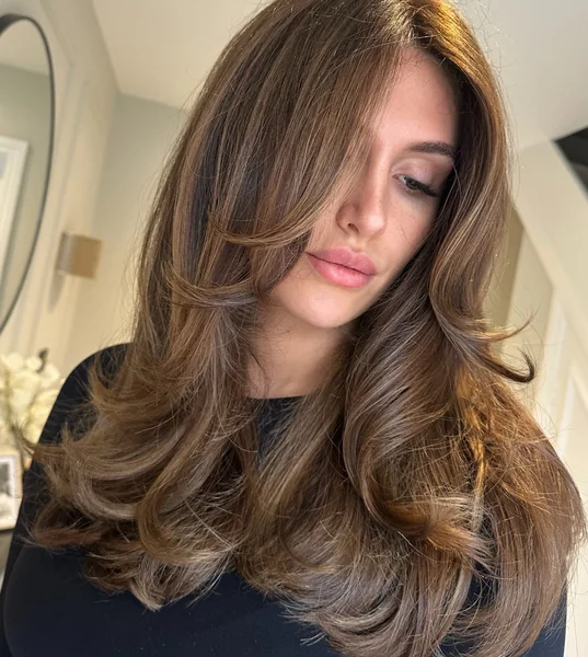 Layered Blow Dry With Movement