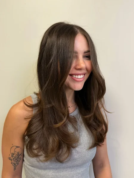 Face-Framing Haircut for Long Hair