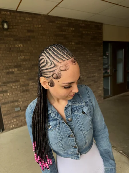 Beaded Swirl Braids Medium