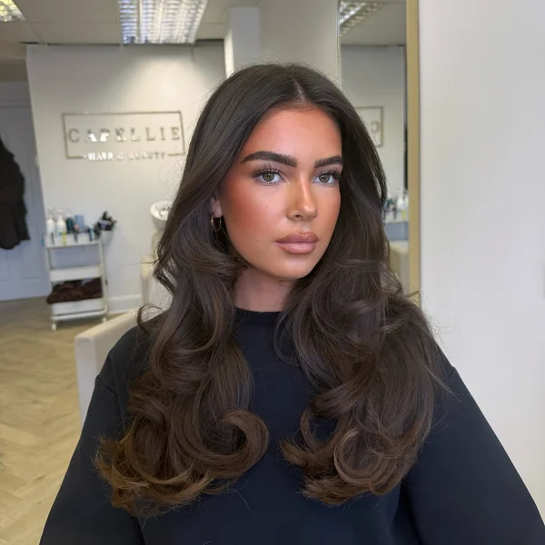Blow Dry Hairstyle For Wedding Guests