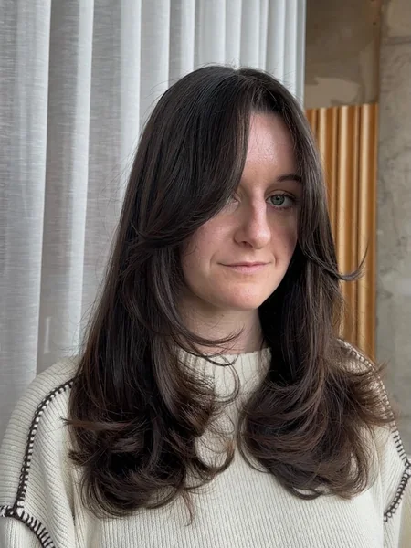Medium Length Blow Dry With Curled Layers