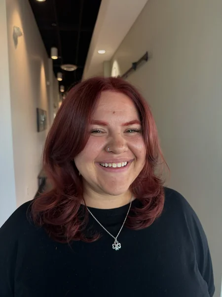 Warm Red Layered Lob