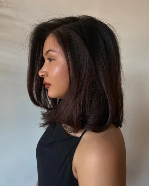 Sleek Dark Lob Side View