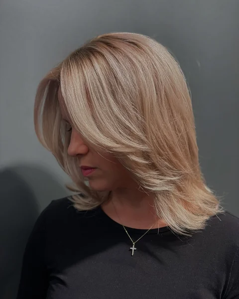 Short Flipped Blow Dry Bob
