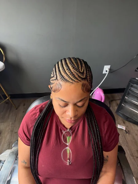 Curved Top Cornrow Braids