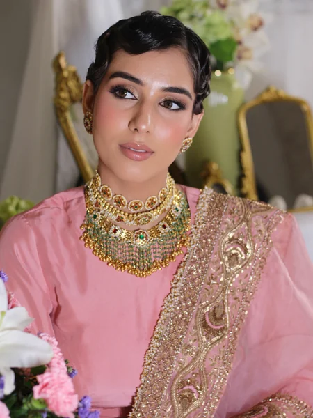 Vintage Pin Curl Bridal Look