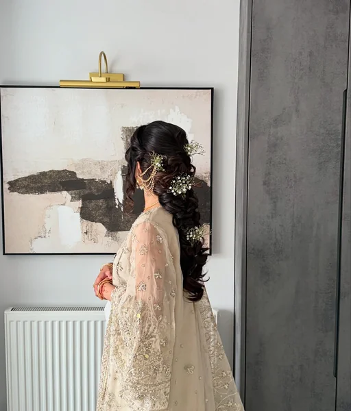 Low Bun for Indian Reception