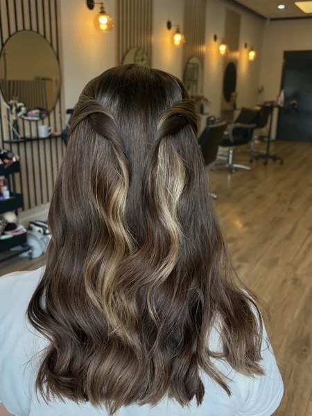 Half-Up Half-Down Twist Hairstyle