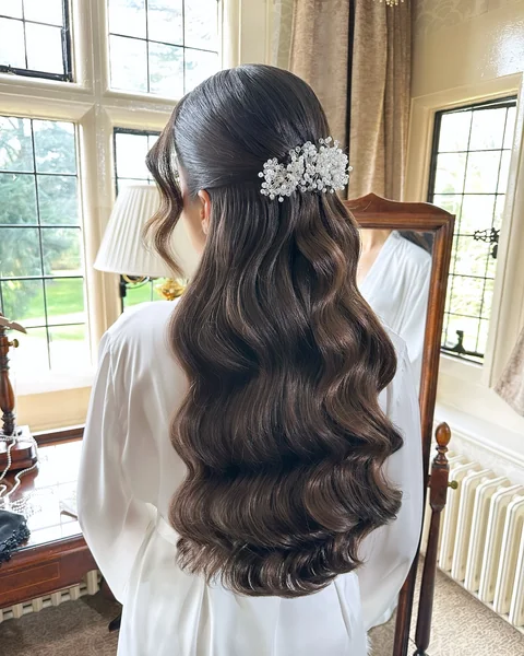 Low Bun Updo for Reception