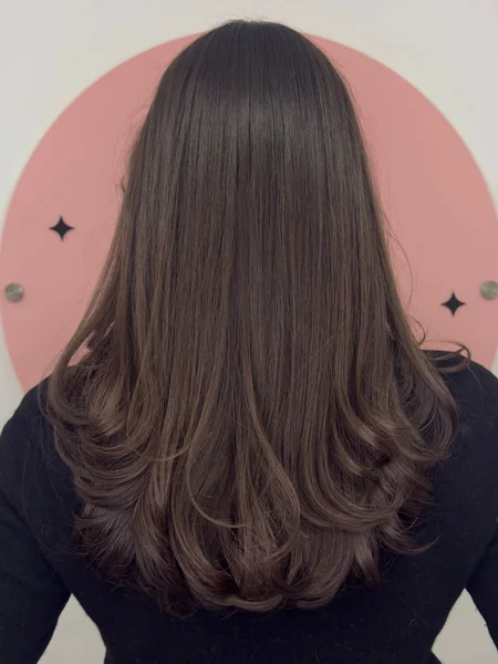 Long U-Shaped Haircut with Curled Ends