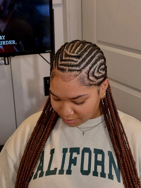 Copper Swirl and Zigzag Braids
