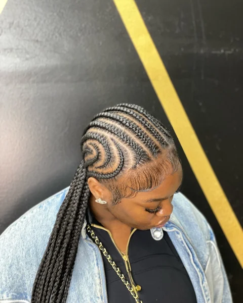 Bold Spiral Side Braids