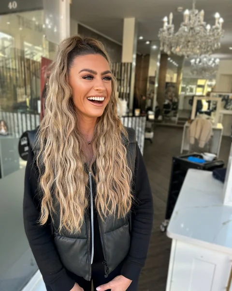 Long Blonde Beach Waves