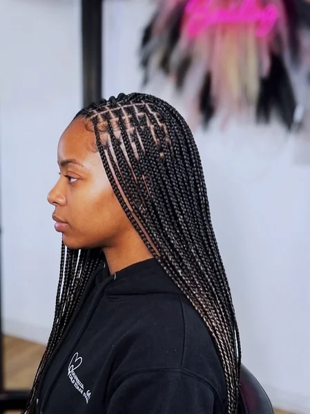 Small Knotless Braids