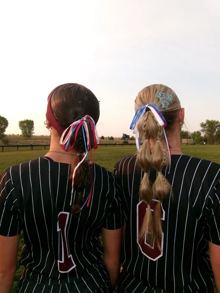 Ribbon-Tied Running Ponytails