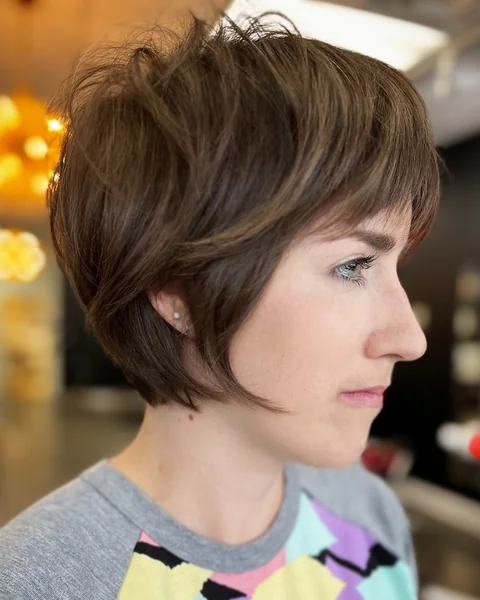 Classic Choppy Bixie with Fringe