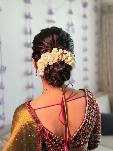 Low Bun With Jasmine Gajra