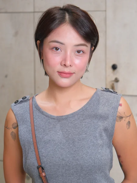 Sleek Center Part Short Bob