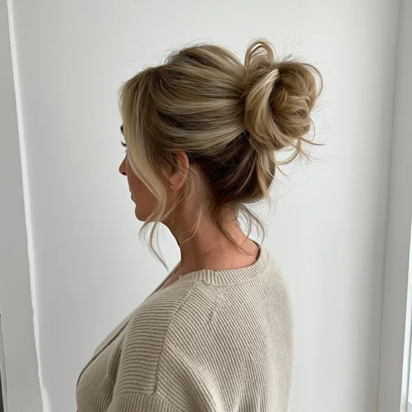 Messy High Bun