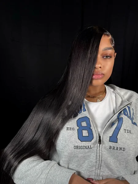 Dramatic Side Part Sweep