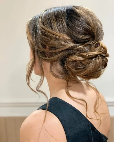 Romantic Low Twisted Updo