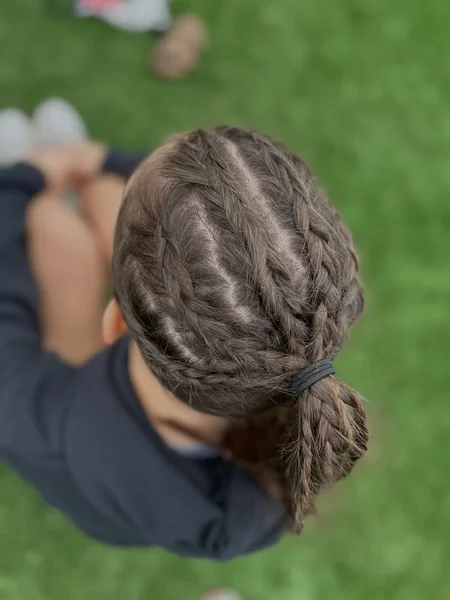 Braid into Low Ponytail for Running