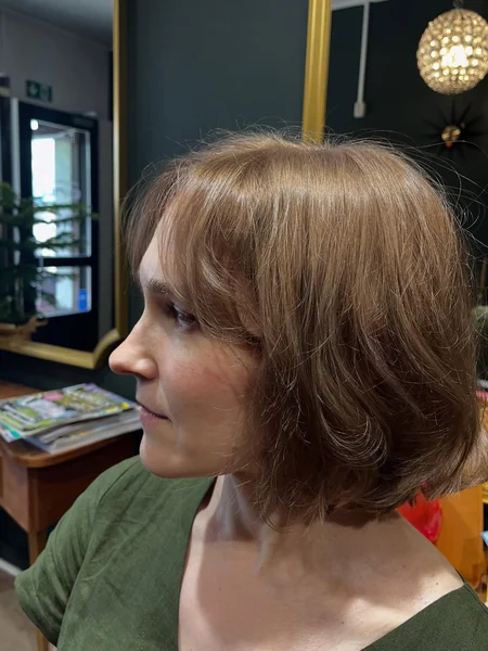 Soft Choppy Bob with Fringe