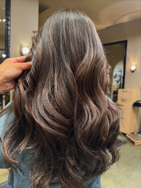 Glossy Brown Waves