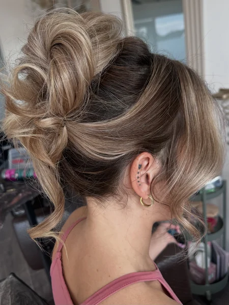 Voluminous Messy Updo