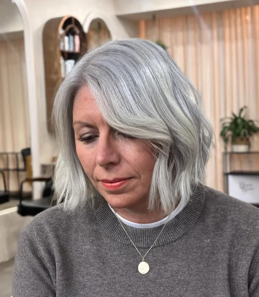 Silver Wavy Lob