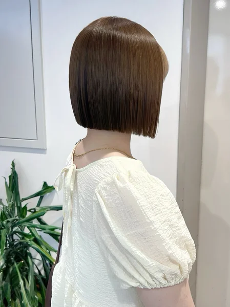 Blunt Bob with Full Bangs