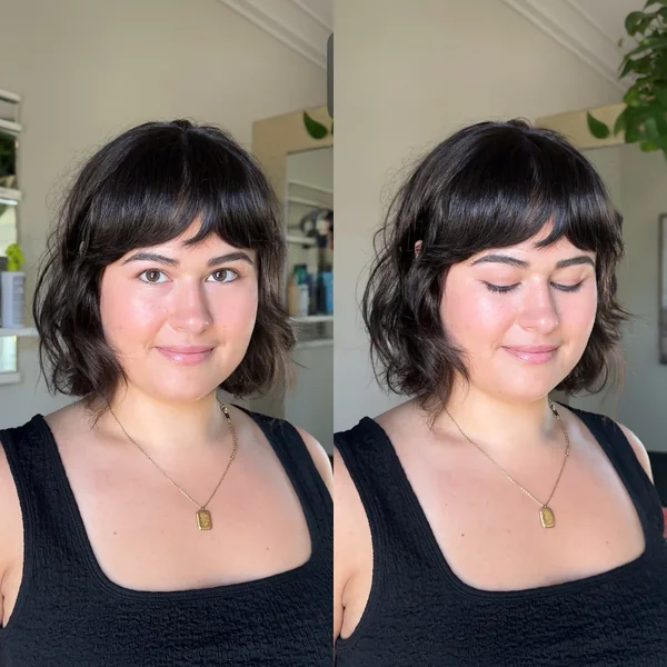 Wavy Baby Bob for Round Faces