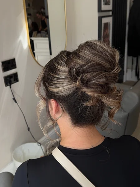 Messy Twisted Updo