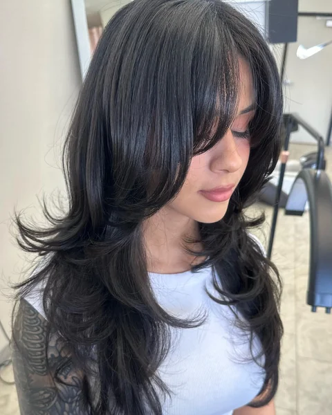 Butterfly Layers with Bangs