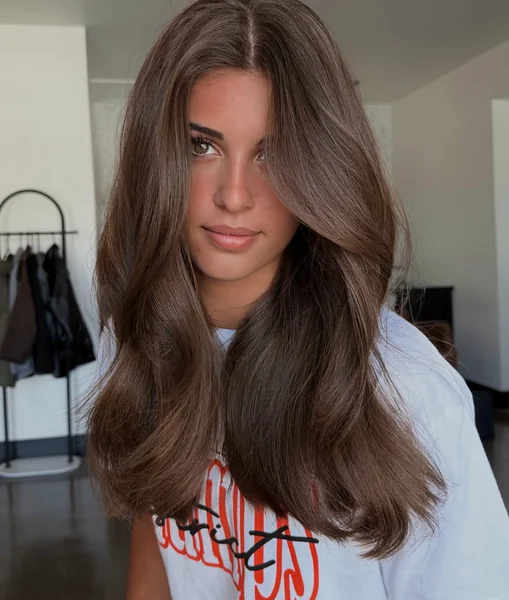 Soft Waves in Rich Brunette