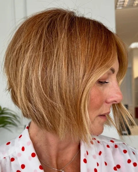 Copper Textured Inverted Bob