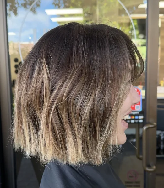 Bronde Bob with Lived-In Ends