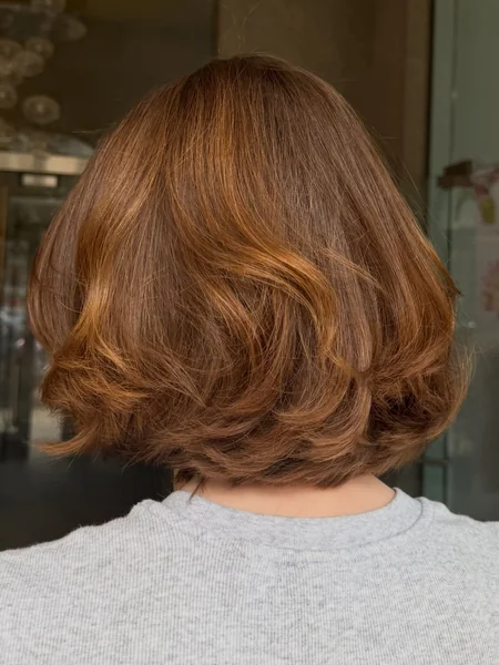 Bouncy Auburn Bob