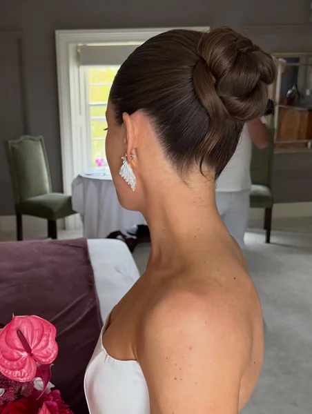 Bridal Slickback High Bun