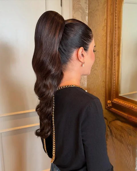 High Bubble Ponytail