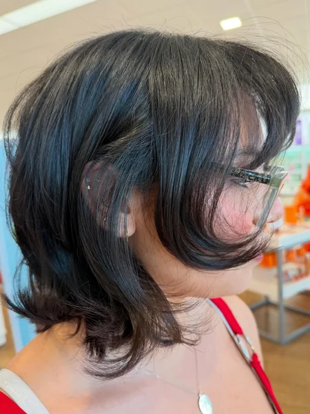Flipped Bob With Bangs